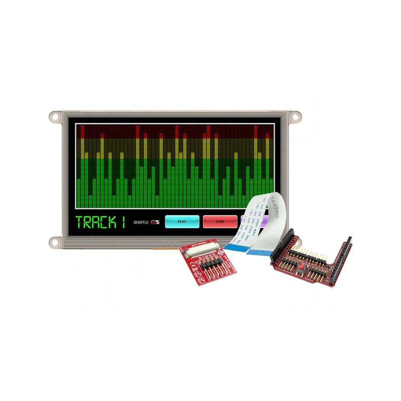 Afișaj TFT 7" 800x480 455cd/m2 | Electronic-mag.ro | Componente Electronice