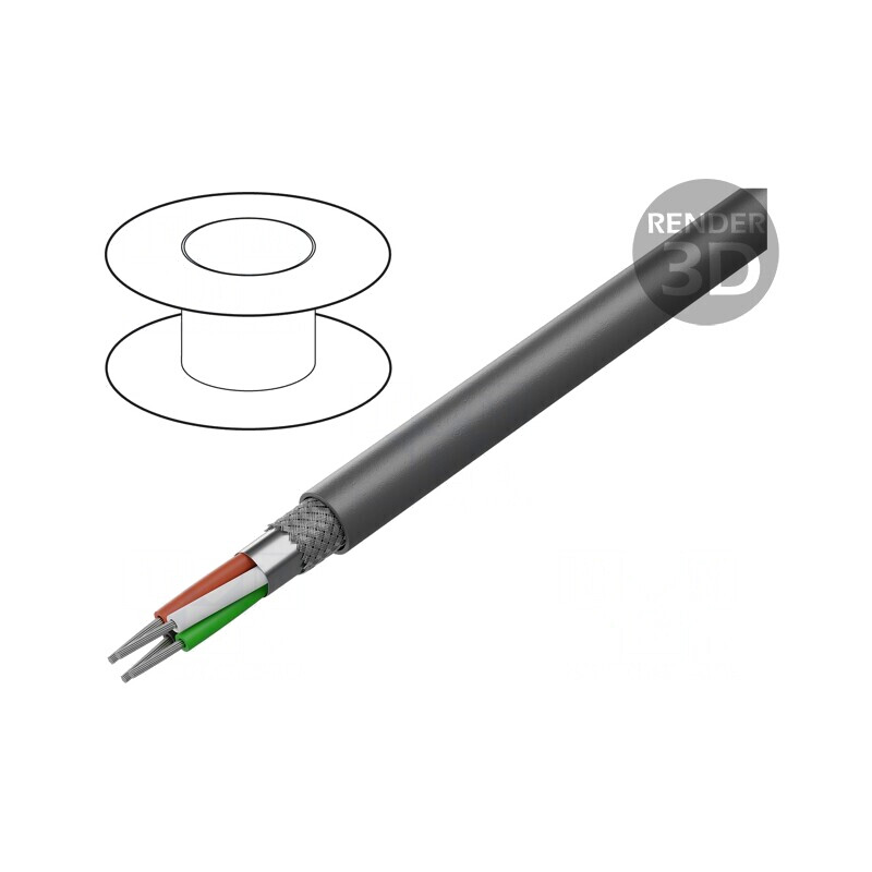 Cablu Flexibil 4x22AWG PVC Gri 30,5m 300V | Electronic-mag.ro | Componente Electronice