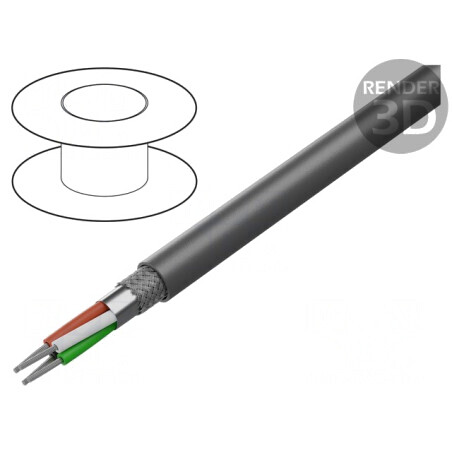 Cablu Flexibil 4x22AWG PVC Gri 30,5m 300V | Electronic-mag.ro | Componente Electronice