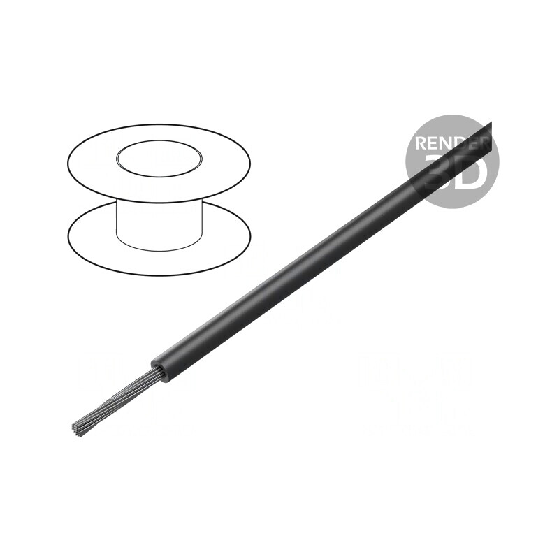 Cablu HookUp Wire 18AWG PVC Negru 305m | Electronic-mag.ro | Componente Electronice
