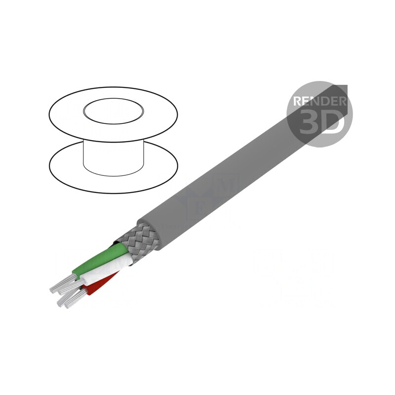 Cablu Alpha Essential 4x20AWG 30,5m Gri Închis 600V | Electronic-mag.ro | Componente Electronice