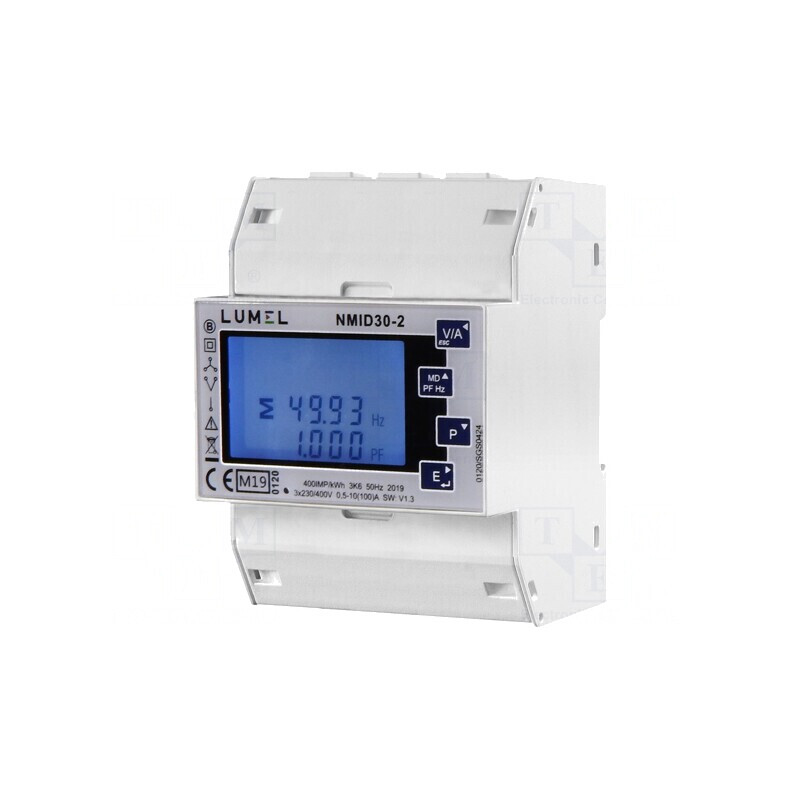 Contor Digital 3-Fazat LCD pentru Șină DIN | Electronic-mag.ro | Componente Electronice