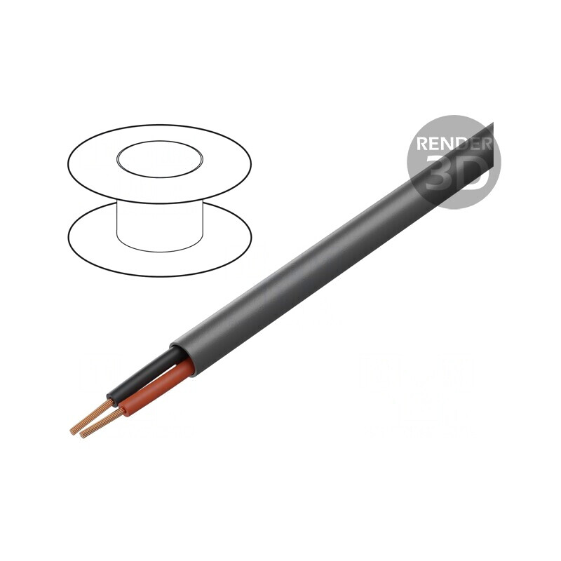 Cablu EcoCable Mini neecranat 30,5m 300V | Electronic-mag.ro | Componente Electronice