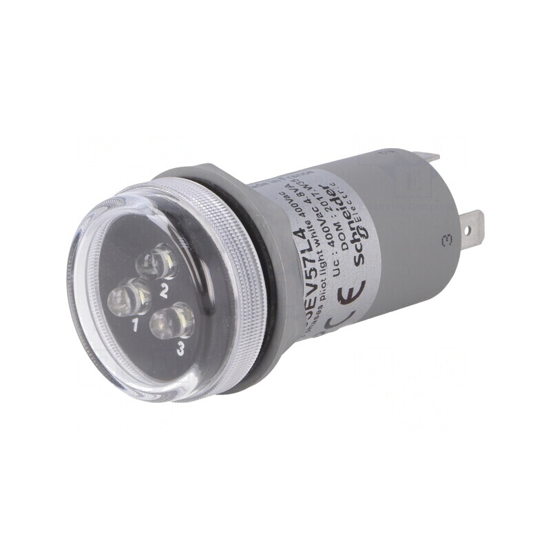 Indicator tensiune albă Harmony XB5 30mm IP55 | Electronic-mag.ro | Componente Electronice