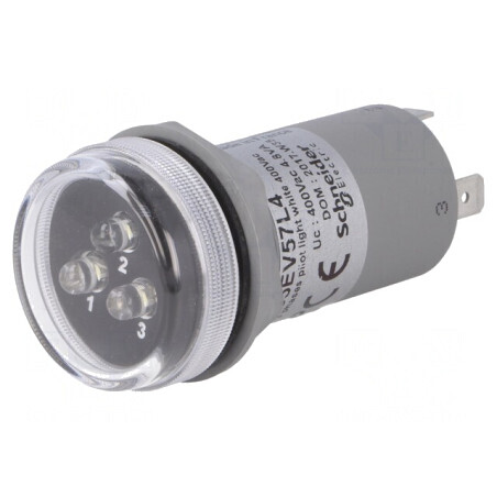 Indicator tensiune albă Harmony XB5 30mm IP55 | Electronic-mag.ro | Componente Electronice