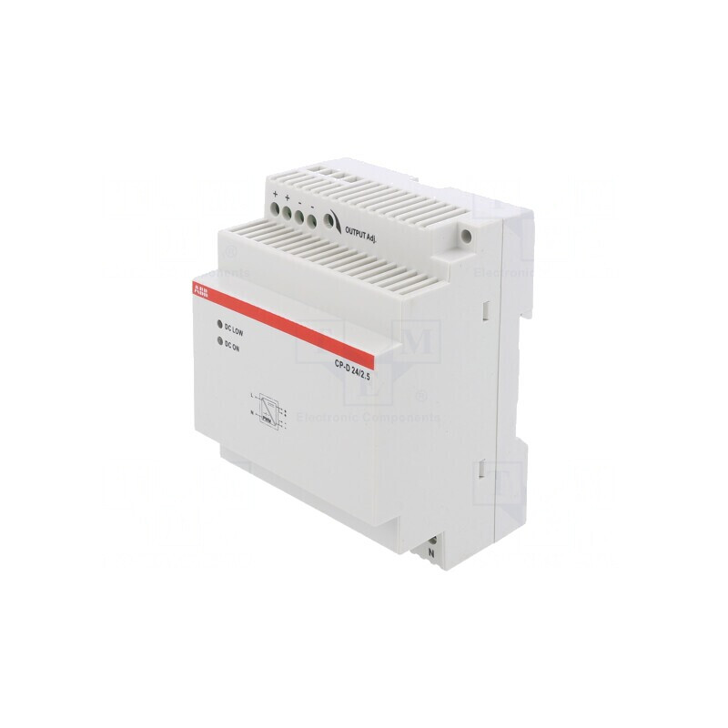 Alimentator pentru șină DIN 60W 24VDC 24-28V 2,5A | Electronic-mag.ro | Componente Electronice