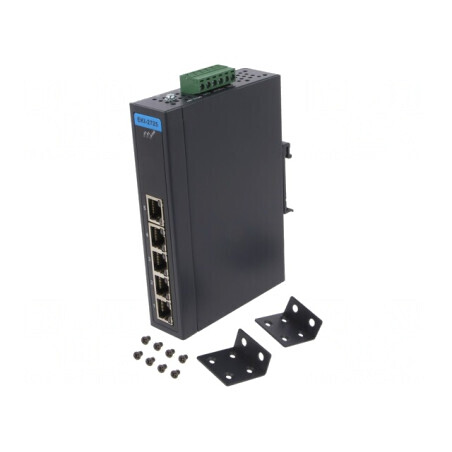 Switch Ethernet Neadministrabil 5 Porturi 12-48VDC | Electronic-mag.ro | Componente Electronice