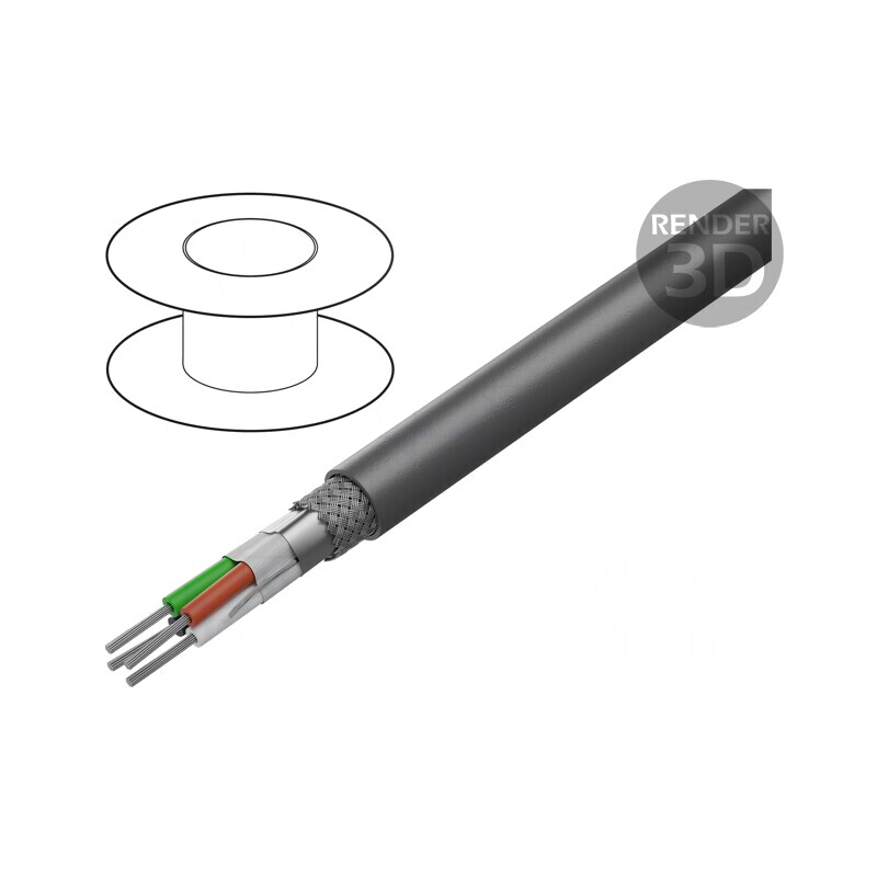 Cablu Xtra Guard Flex 4x26AWG PVC Gri 30,5m | Electronic-mag.ro | Componente Electronice
