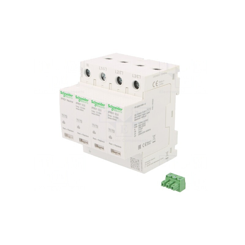 Limitator Supratensiune Tip 1 2 Poli pentru Şină DIN | Electronic-mag.ro | Componente Electronice