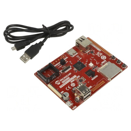 Kit Dezvoltare Microchip SAM9X60 cu Programator/Debugger Integrat | Electronic-mag.ro | Componente Electronice