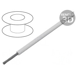 Cablu HookUp Wire PVC Alb 22AWG 305m | Electronic-mag.ro | Componente Electronice