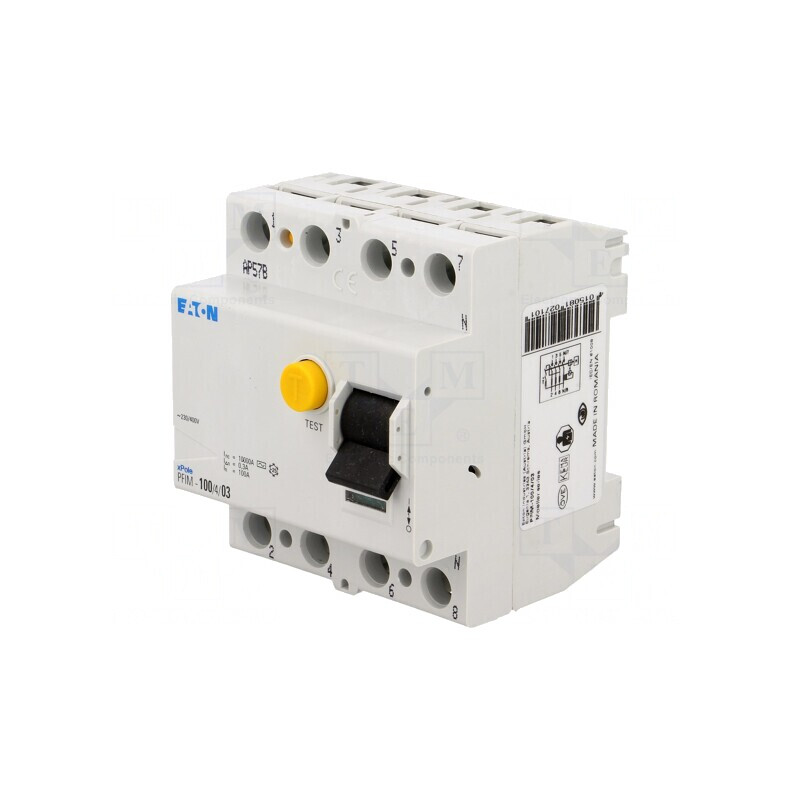Întrerupător diferenţial 100A 4 Poli 300mA 400VAC | Electronic-mag.ro | Componente Electronice