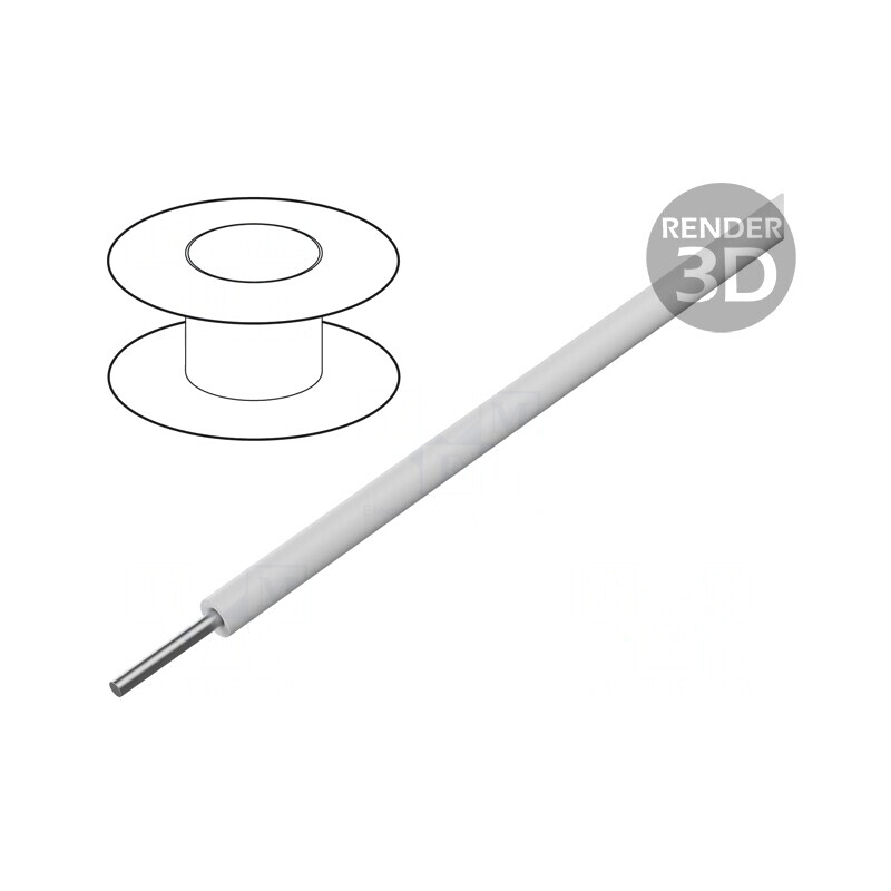 Cablu EcoWire Cu 18AWG MPPE Alb 305m | Electronic-mag.ro | Componente Electronice