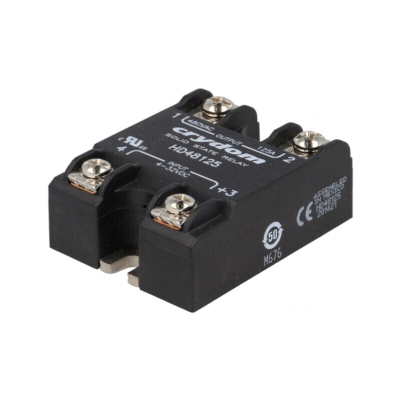 Releu Semiconductor 125A 1-Fazat 4-32VDC 48-530VAC | Electronic-mag.ro | Componente Electronice