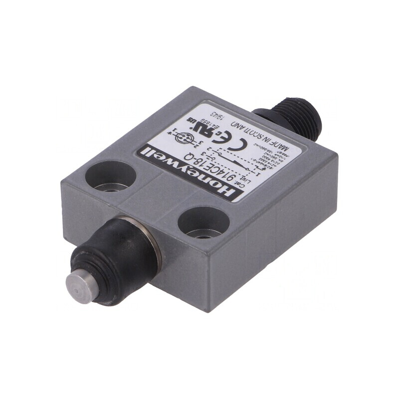 Limitator cursă bolţ Ø7mm SPDT 3A 250VAC M12 | Electronic-mag.ro | Componente Electronice