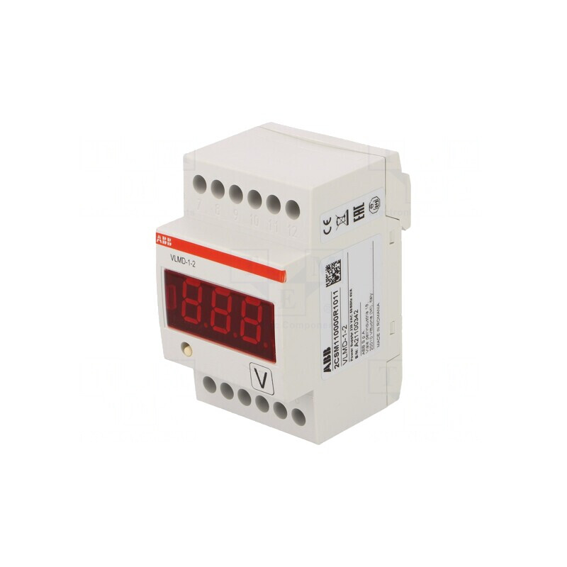 Voltmetru Digital LED pentru Montare 0-500V VDC/VAC | Electronic-mag.ro | Componente Electronice