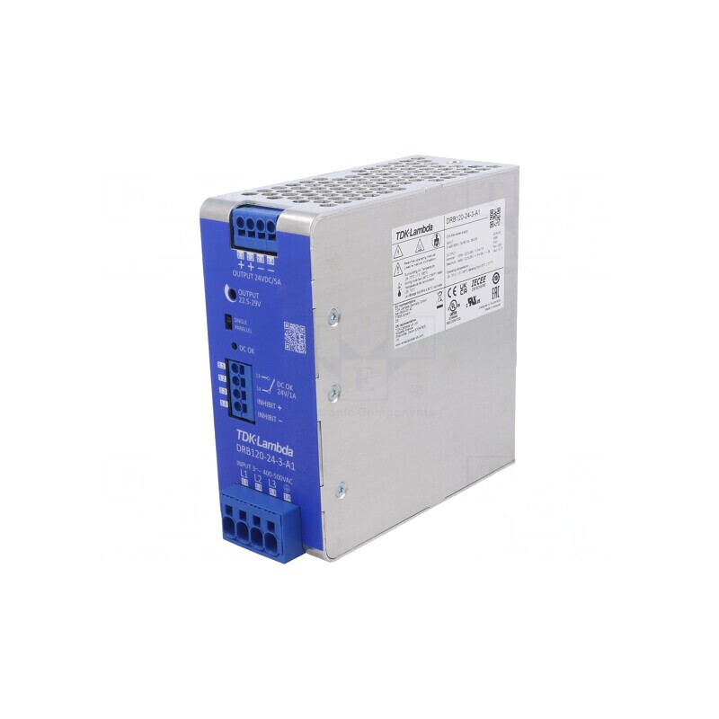 Alimentator pulsatoriu pentru şină DIN 120W 24VDC 5A | Electronic-mag.ro | Componente Electronice
