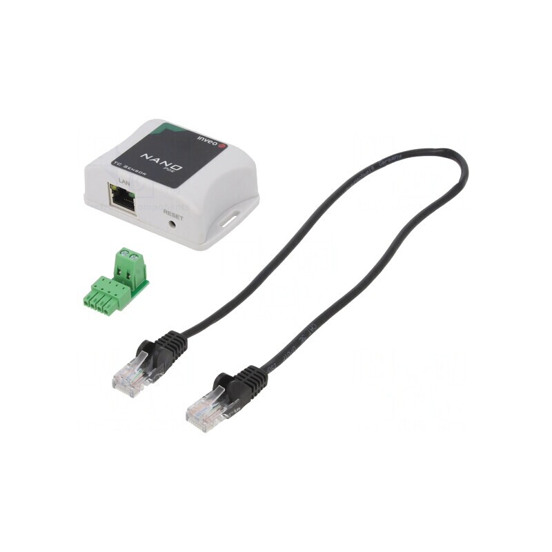 Convertor termocuplu LAN 2 porturi 12-24VDC NANO TC SENSOR | Electronic-mag.ro | Componente Electronice