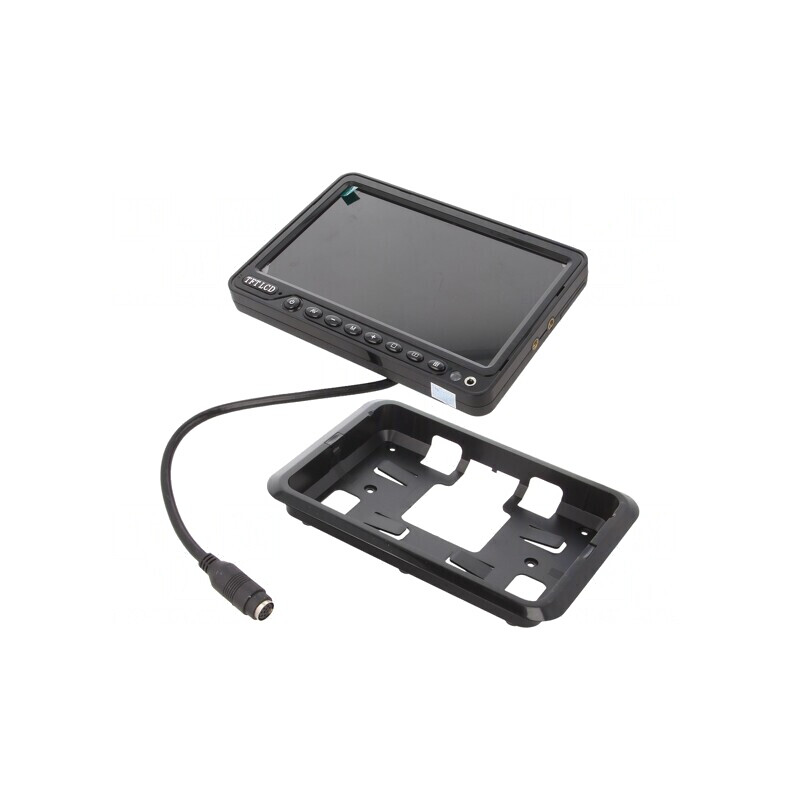 Afișaj TFT 7 inch 800x480 Negru 12VDC | Electronic-mag.ro | Componente Electronice
