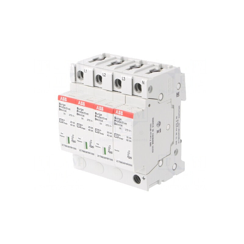 Limitator de Supratensiuni Tip 2 3 Poli 40kA OVR T2 3N 40-275 P QS | Electronic-mag.ro | Componente Electronice