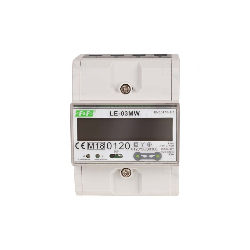 Contor Digital LCD pentru Șină DIN 5A LE-03MW | Electronic-mag.ro | Componente Electronice