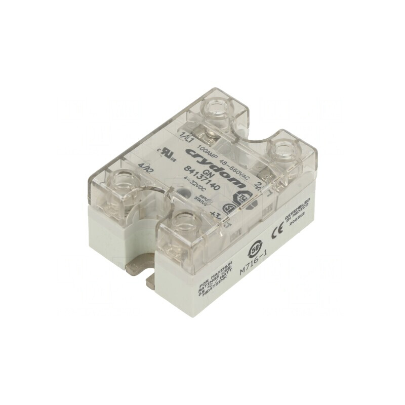 Releu Semiconductor 1-Fazat 100A 48-660VAC 4-32VDC | Electronic-mag.ro | Componente Electronice