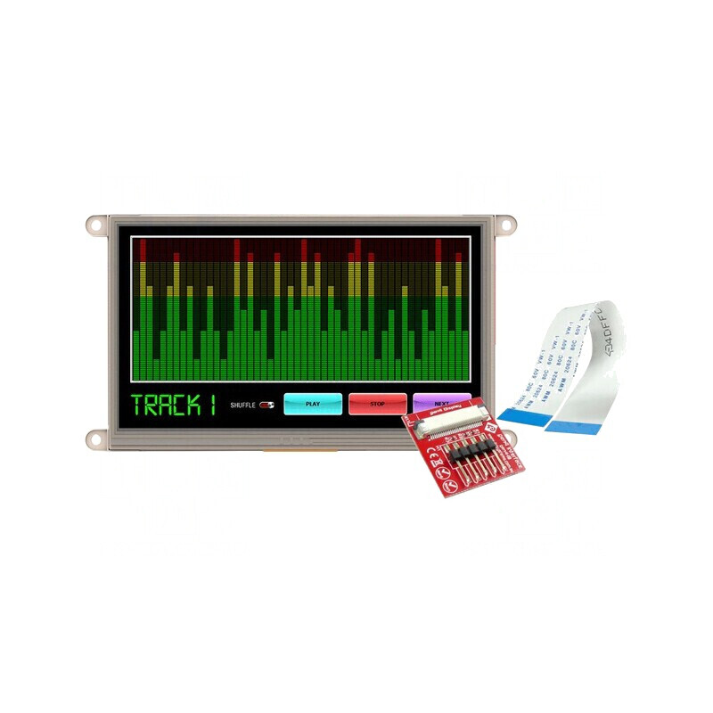 Afișaj TFT 7" 800x480 32kBRAM 192kBFLASH | Electronic-mag.ro | Componente Electronice