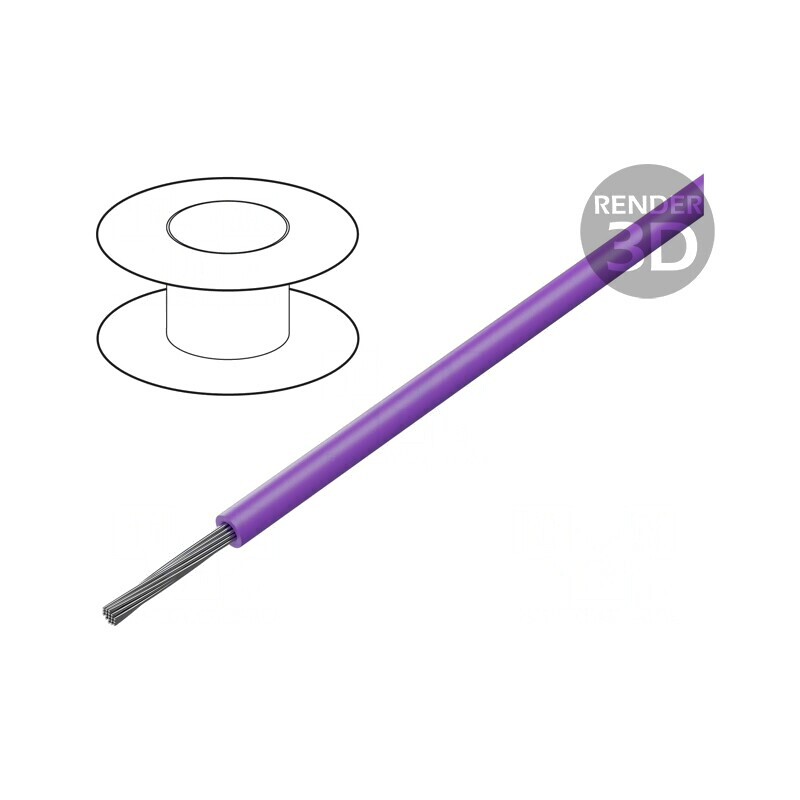 Cablu EcoGen EcoWire Metric 1mm2 Cu Violet 600V | Electronic-mag.ro | Componente Electronice