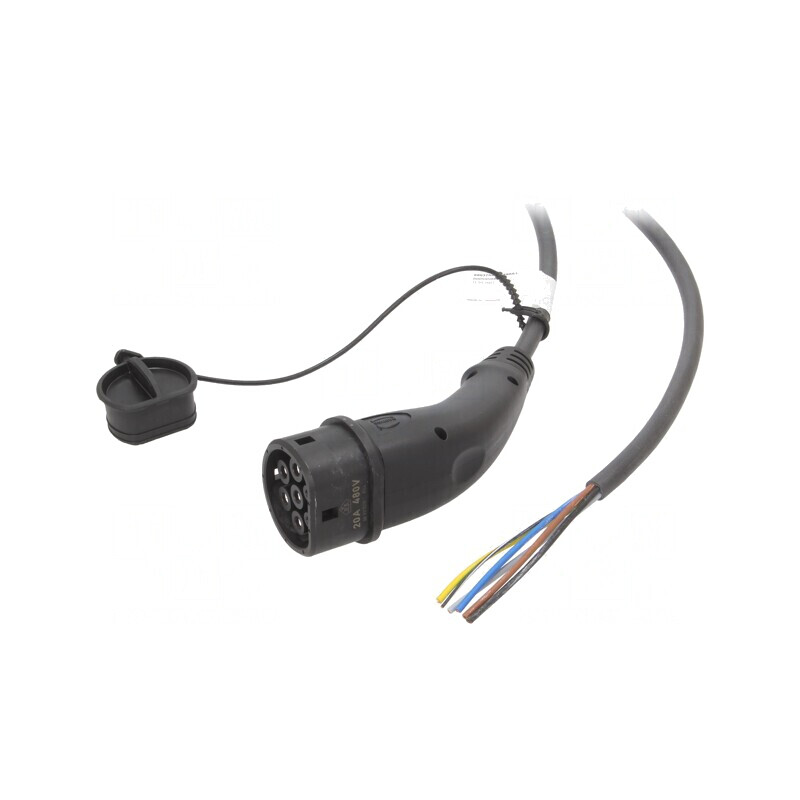 Cablu eMobility 480V 7,4kW Tip 2 7,5m 20A IP44 | Electronic-mag.ro | Componente Electronice