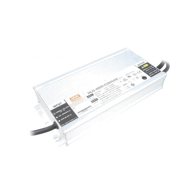 Alimentator LED 479W IP65 HLG-480H-C2800AB | Electronic-mag.ro | Componente Electronice