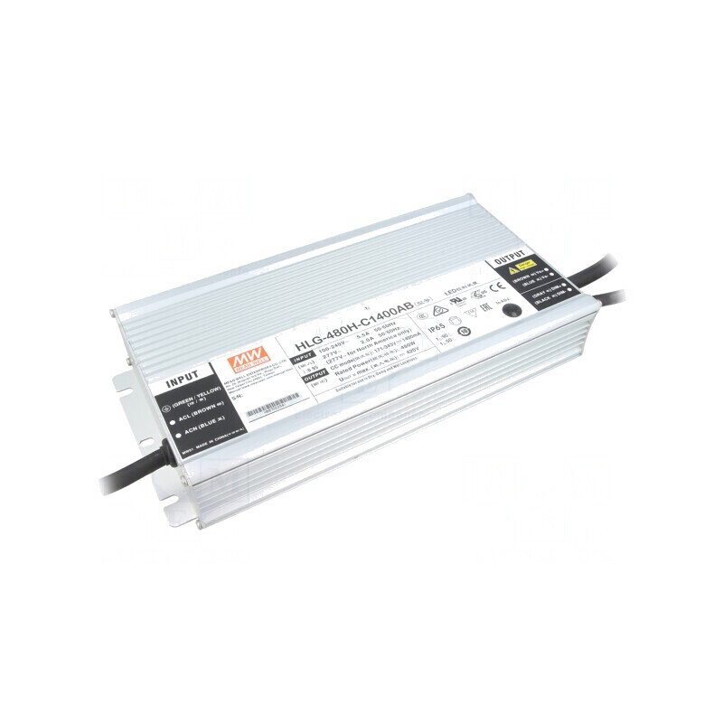 Alimentator LED 480W IP65 HLG-480H-C1400AB | Electronic-mag.ro | Componente Electronice