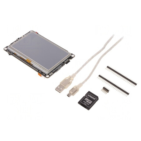 Display TFT 4.3" 480x272 cu Controler FT810 și Microcontroller TM4C123GH6PGEI, Mikromedia Plus for Tiva | Electronic-mag.ro | Co