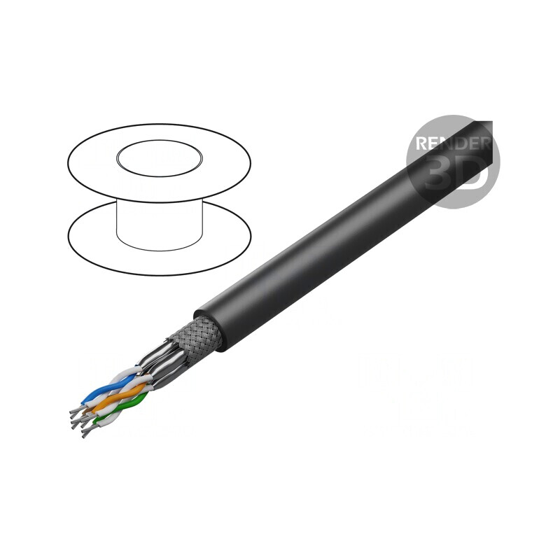 Cablu EtherRail pentru exterior - Industrie feroviară 7 litat Cu | Electronic-mag.ro | Componente Electronice