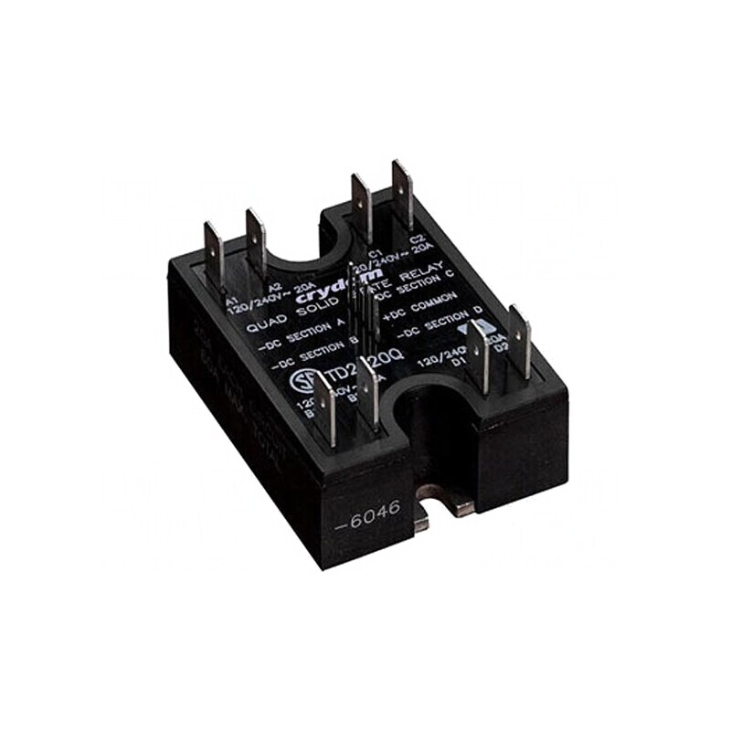 Releu semiconductor dublu 15-32VDC 40A 48-530VAC H12D4840DE | Electronic-mag.ro | Componente Electronice
