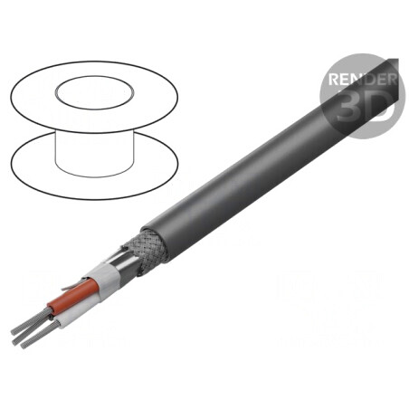 Cablu Flexibil 3x26AWG PVC Gri 30,5m | Electronic-mag.ro | Componente Electronice