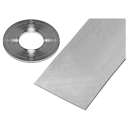 Cablu bandă 1mm Cu neecranat PVC gri 100FT | Electronic-mag.ro | Componente Electronice