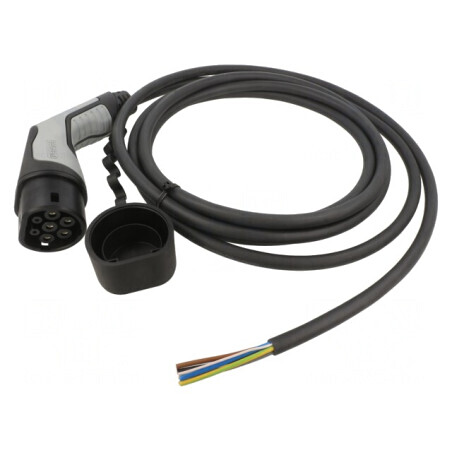 Cablu eMobility Tip 2 5m 20A 480V 16.63kW IP44 | Electronic-mag.ro | Componente Electronice