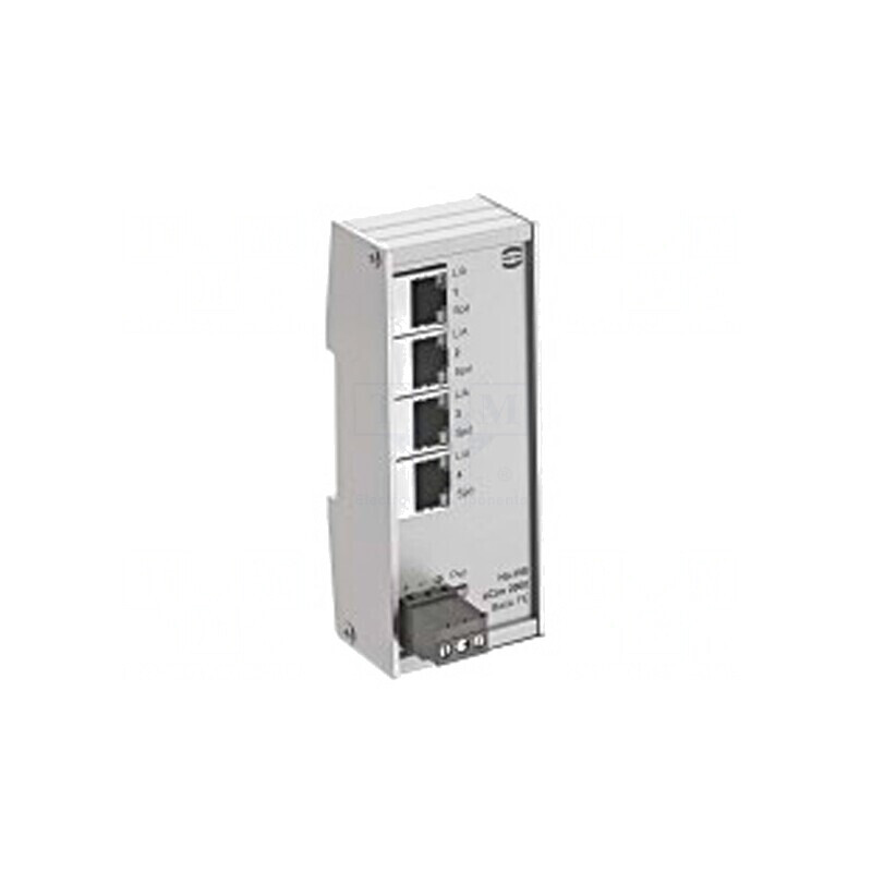 Switch Ethernet neadministrabil 4 porturi RJ45 9-60VDC | Electronic-mag.ro | Componente Electronice