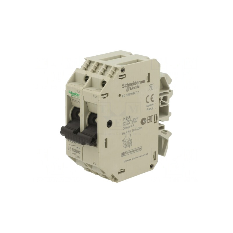 Întrerupător motor 250VAC șină DIN IP20 -20÷60°C | Electronic-mag.ro | Componente Electronice