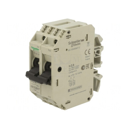 Întrerupător motor 250VAC șină DIN IP20 -20÷60°C | Electronic-mag.ro | Componente Electronice