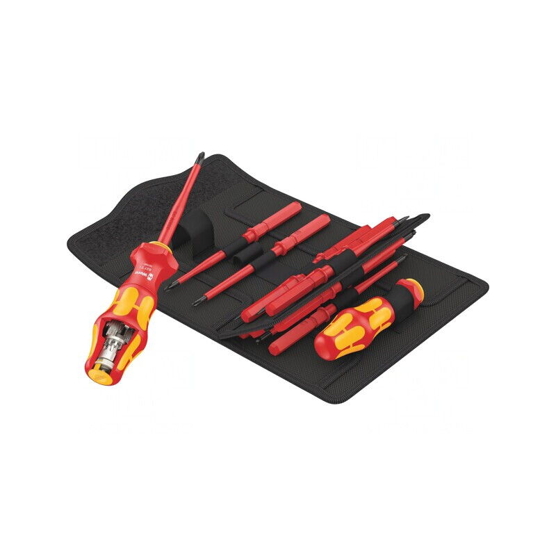 Kit Șurubelnițe Izolate 1kVAC cu Etui - 16 Bucăți | Electronic-mag.ro | Componente Electronice