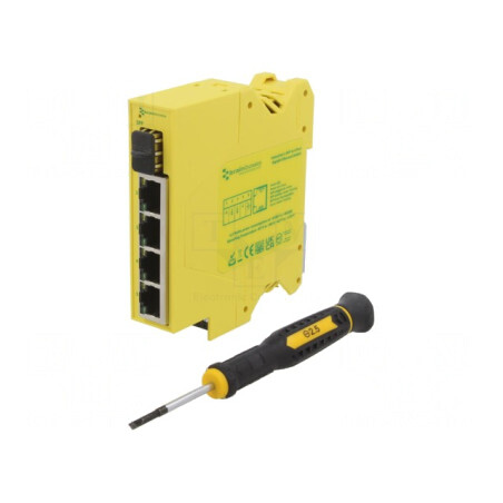 Switch Ethernet neadministrabil 5 porturi IP20 5-30VDC | Electronic-mag.ro | Componente Electronice