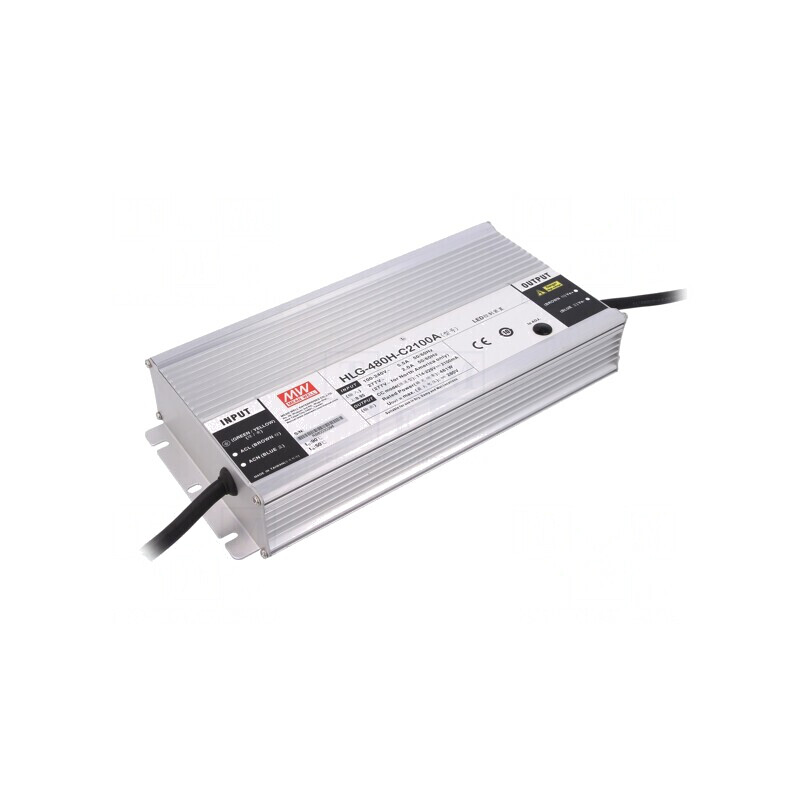 Alimentator LED 480W IP65 114-229VDC 1050-2100mA | Electronic-mag.ro | Componente Electronice