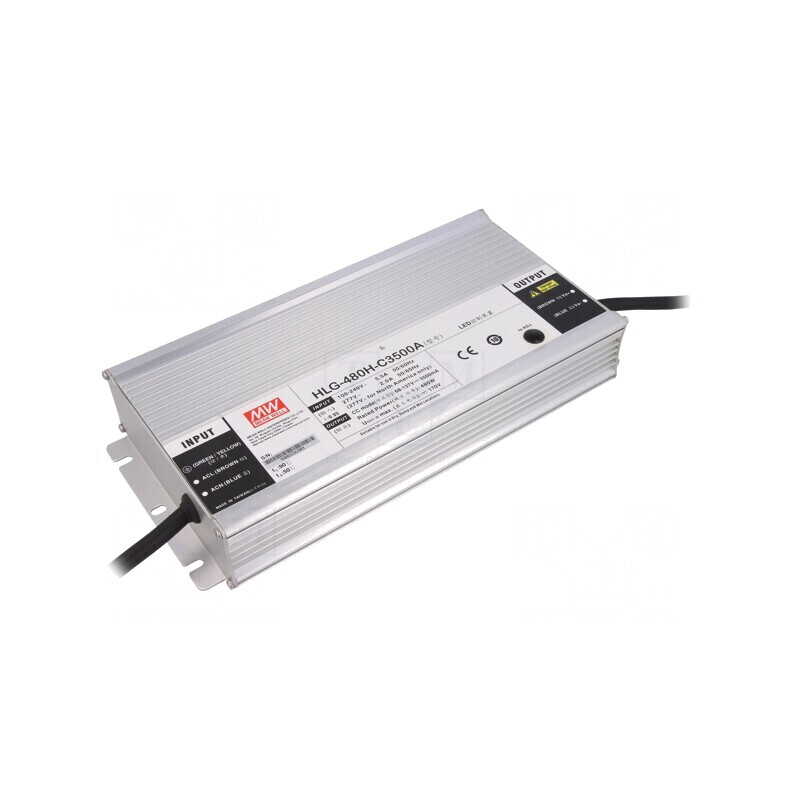 Alimentator LED 480W IP65 68-137VDC 1750-3500mA | Electronic-mag.ro | Componente Electronice