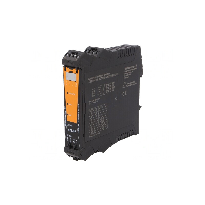 Relé Monitorizare Tensiune Șină DIN DPDT | Electronic-mag.ro | Componente Electronice