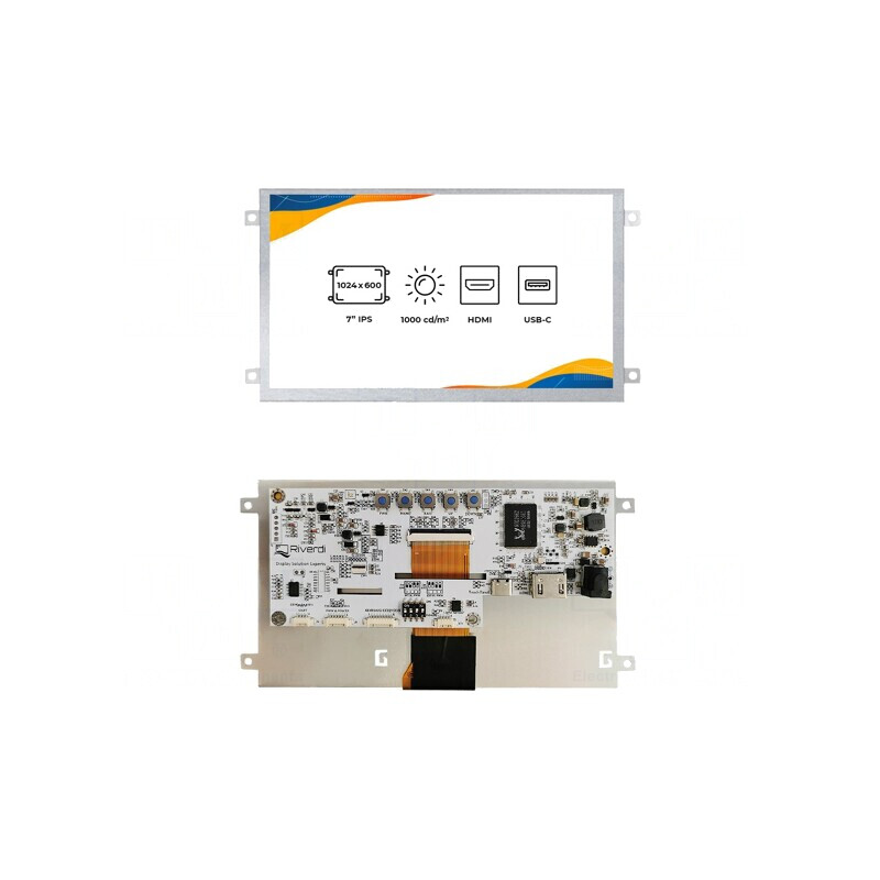 Display TFT 7" 1024x600 LED RGB | Electronic-mag.ro | Componente Electronice