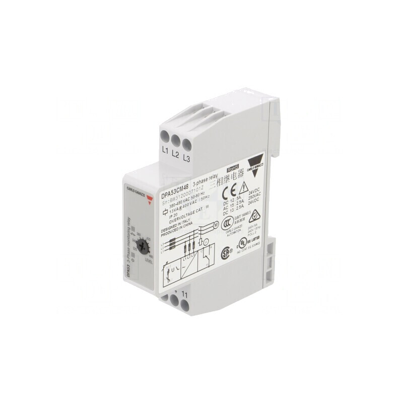 Releu monitorizare tensiune SPDT pentru şină DIN | Electronic-mag.ro | Componente Electronice