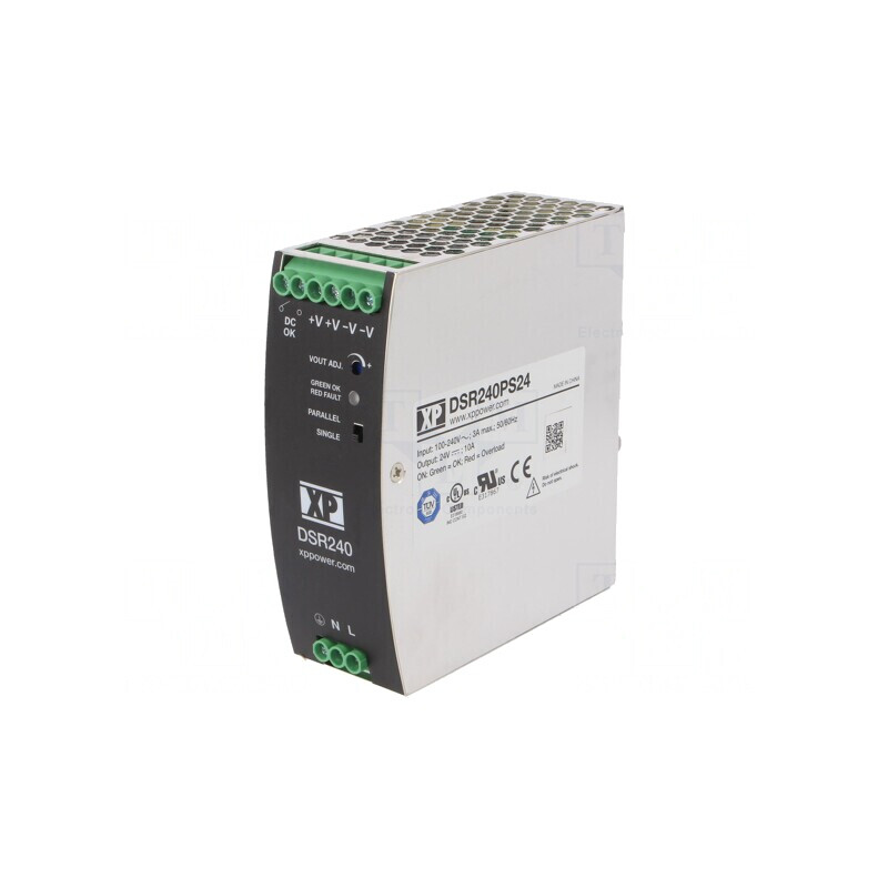 Alimentator Pulsatoriu pentru Șină DIN 240W 24V 10A | Electronic-mag.ro | Componente Electronice