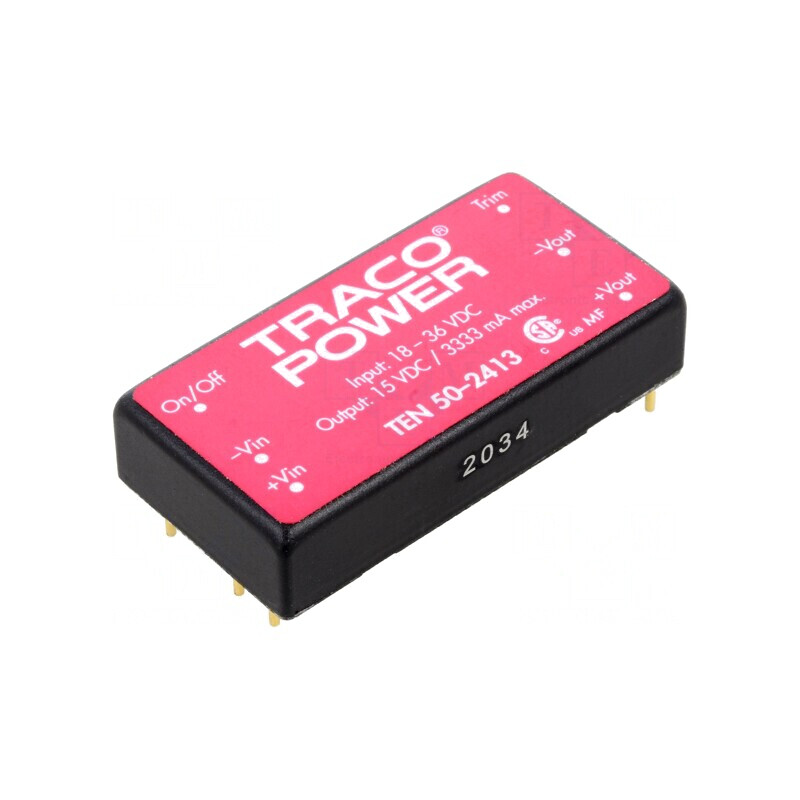 Convertor DC/DC 50W 18-36V la 15V 3330mA | Electronic-mag.ro | Componente Electronice