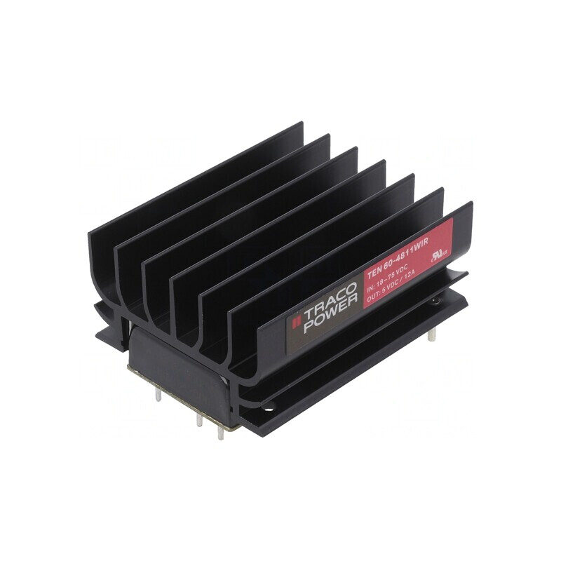 Convertor DC/DC 60W 36-75V la 5V 12000mA TEN 60-4811WIR | Electronic-mag.ro | Componente Electronice